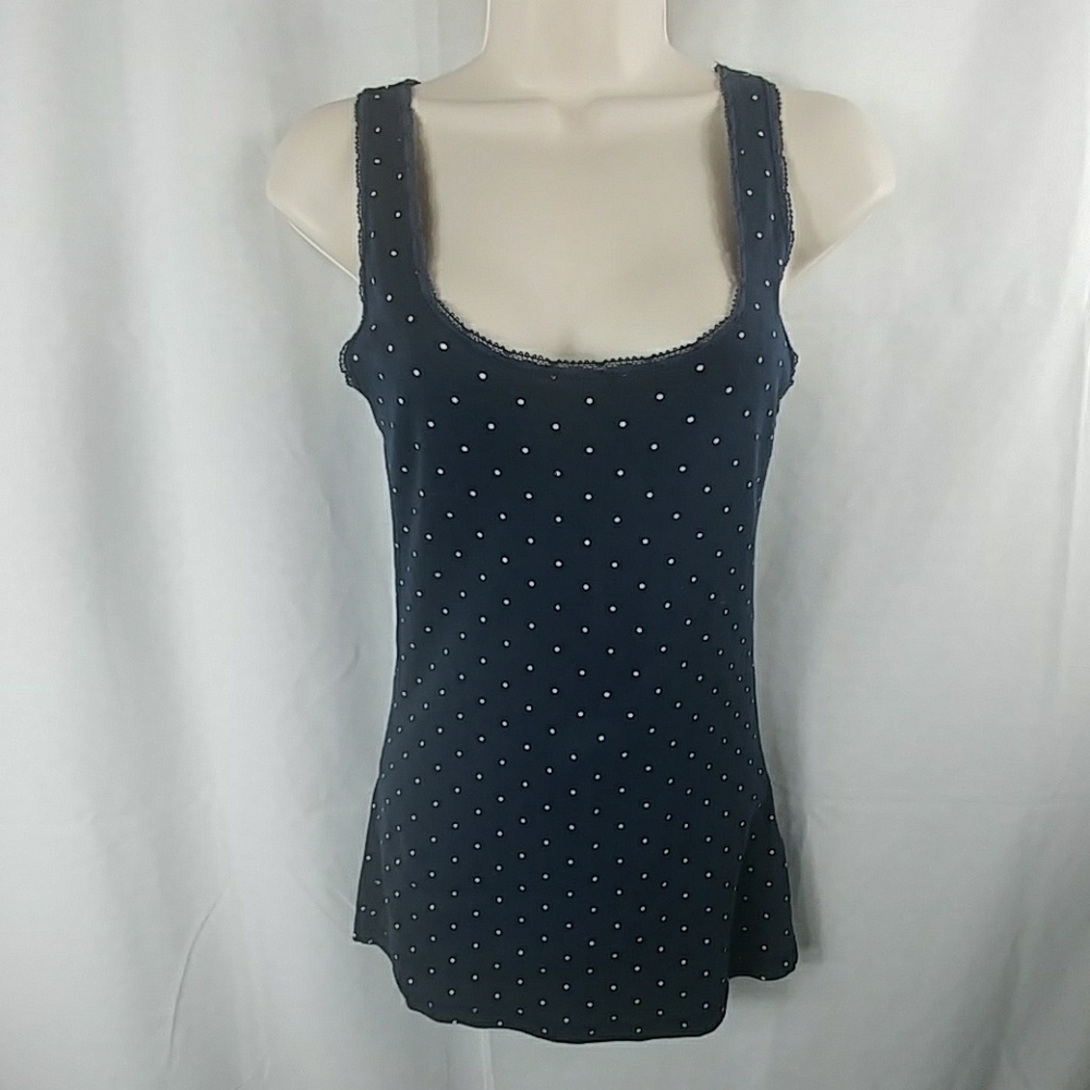 H&m blue‎ polka dot organic  tank cami